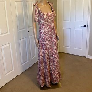 Floral Pink Maxi Dress